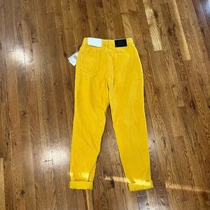 BDG High-Rise Mom Corduroy. Size 26. Mustard yellow. New w/ tags (Never worn!)